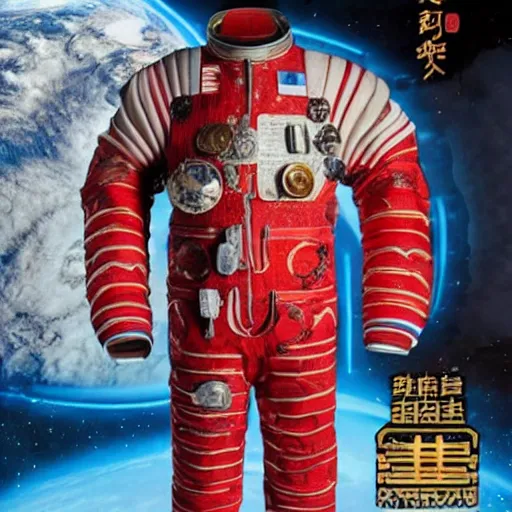 Image similar to space suit for the chinese emperor, the wandering earth, science fiction