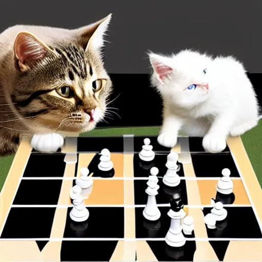 Open world chess with cats