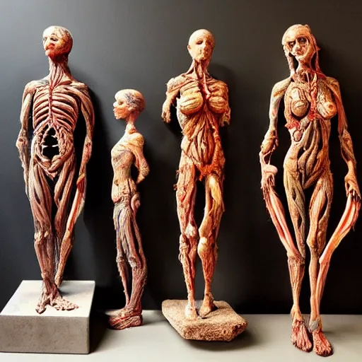 Prompt: dmt bodies. Mesh of human figures intertwined. earthen colors. Realistic, extremely anatomical marble sculptures. Sculpted by August Rodine.