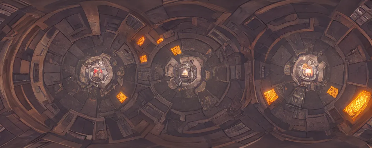 Image similar to three hundred sixty degree rotation in the middle of ironforge 8 k resolution panorama