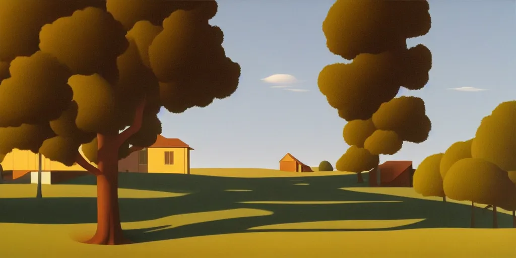 Prompt: dreaming, summer evening, kenton nelson