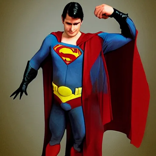 Image similar to Batman dressed as Superman, Barnet, Will