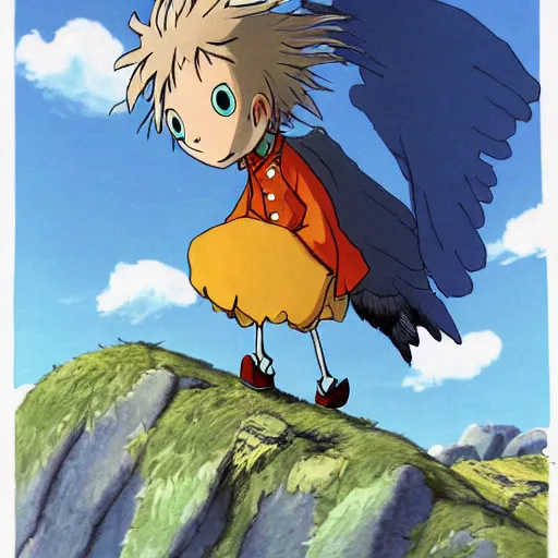 Image similar to Howl's moving castle on bird feet