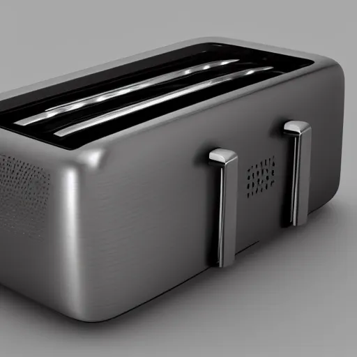 Image similar to an evil toaster, 3 d render, octane, ray tracing, ultra, detailed, photorealistic, ultra high resolution, 8 k