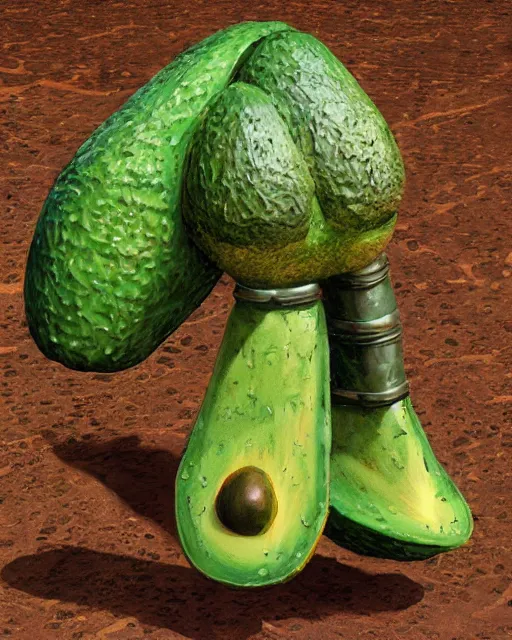 Image similar to avocado shape mecha by frank franzetta, 4 k, hyper detailed