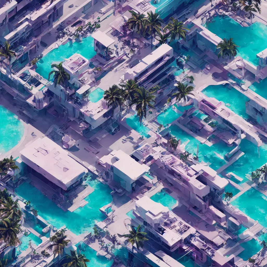 Image similar to miami vice desktop wallpaper, intricate artwork by tooth wu and wlop and beeple. octane render, trending on artstation, greg rutkowski very coherent symmetrical artwork. cinematic, hyper realism, high detail, octane render