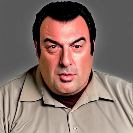 Prompt: Steven Segal as an overweight website admin