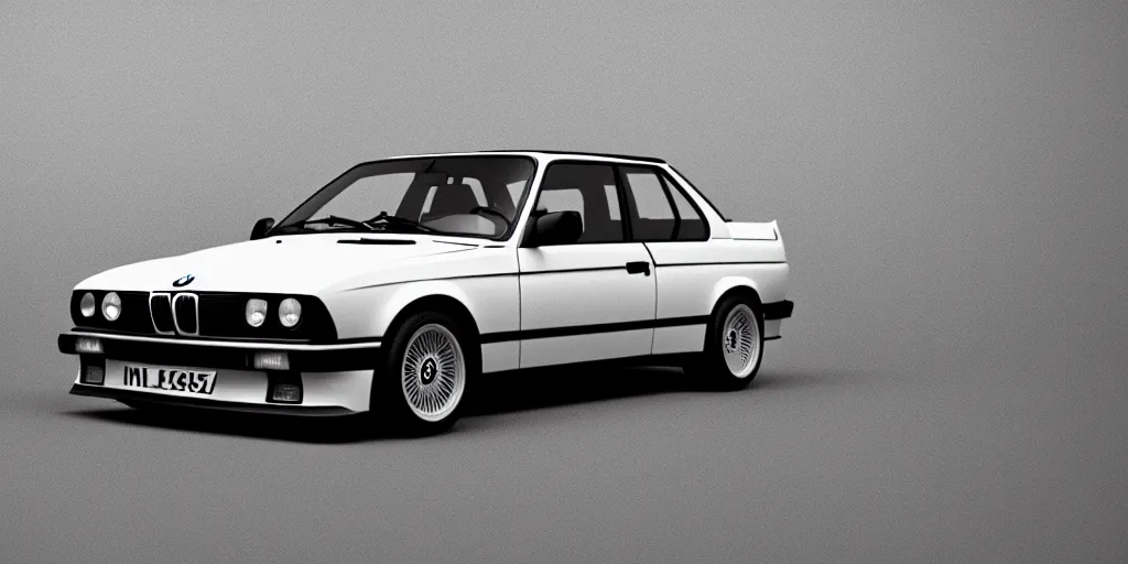 Image similar to 1989 BMW e30 schematic. Octane render, 4k, 8k, unreal 5, very detailed, hyper realism, trending on artstation.