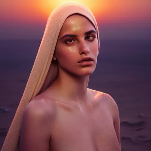 Prompt: photographic portrait of a stunningly beautiful renaissance moroccan female in soft dreamy light at sunset, contemporary fashion shoot, by edward robert hughes, annie leibovitz and steve mccurry, david lazar, jimmy nelsson, breathtaking, 8 k resolution, extremely detailed, beautiful, establishing shot, artistic, hyperrealistic, beautiful face, octane render