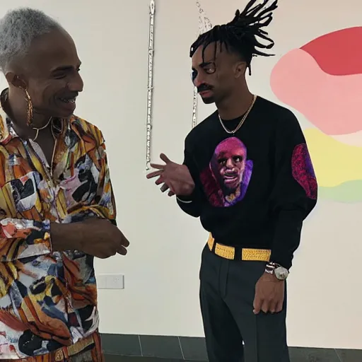 Image similar to Steve Lacy meets with Playboi Carti