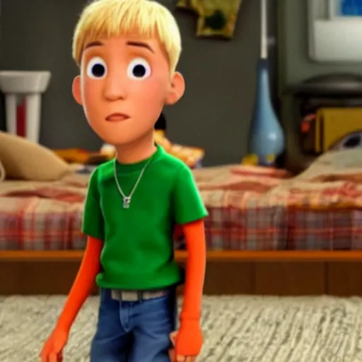 Image similar to Eminem in the pixar film,