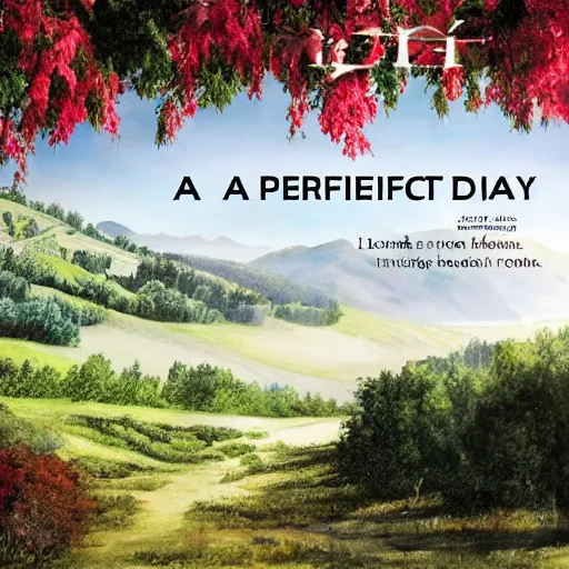 Prompt: a perfect day
