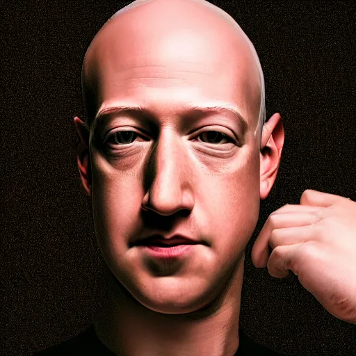 Image similar to Photography of Bald Mark Zuckerberg