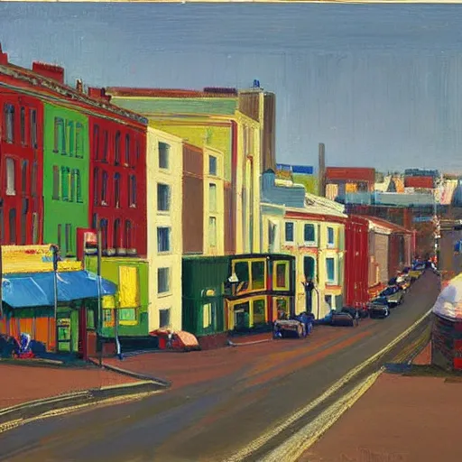 Image similar to Street scene in Brighton by Wayne Thiebaud