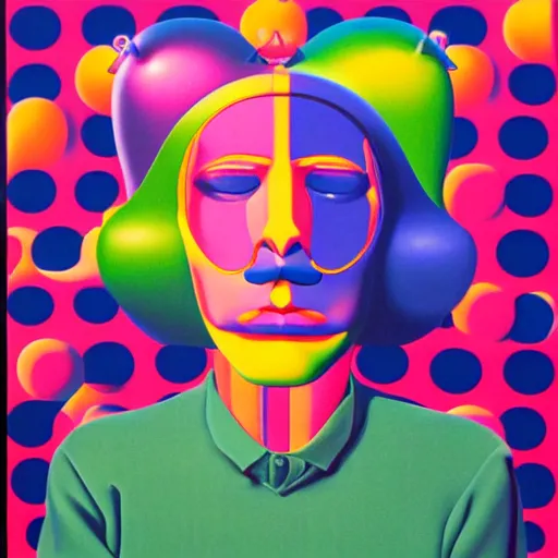 Prompt: punk cover art by shusei nagaoka, kaws, david rudnick, oil on canvas, bauhaus, surrealism, neoclassicism, renaissance, hyper realistic, pastell colours, cell shaded, 8 k - h 7 0 4