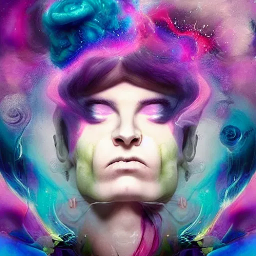 Image similar to a powerful psychic guy emitting psychic powers, by alberto seveso, by natalie shau, by mark ryden, by amanda sage, aesthetic!!,