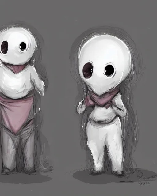 Image similar to cute funny ghost concept art, trending on artstation, trending on deviantart