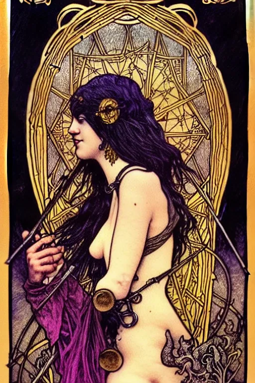 Prompt: dark fantasy, tarot card of the Ian Lynch from the band lankum!!!!!, dark surrealist , fantasy, intricate, elegant, highly detailed, digital painting, artstation, concept art, smooth, sharp focus, illustration, art by Jim Fitzpatrick and alphonse mucha