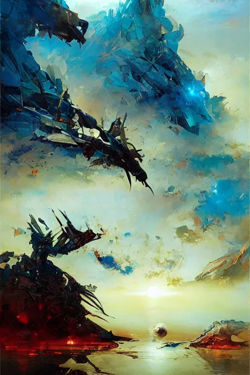 Prompt: rise of the egyptian gods against the lands of the sun god, by ryohei hase, by john berkey, by jakub rozalski, by john martin