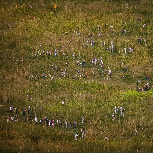 Image similar to where's waldo in real life, 1 2 0 mm landscape photography