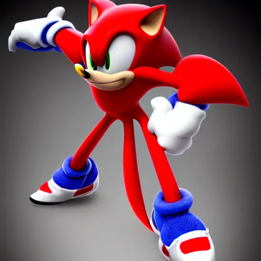 Image similar to sonic as knuckles