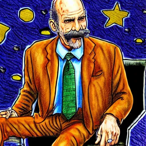 Prompt: The Artwork of R. Crumb and his Cheap Suit Dr. Phil tells you to have more relations, pencil and colored marker artwork, trailer-trash lifestyle