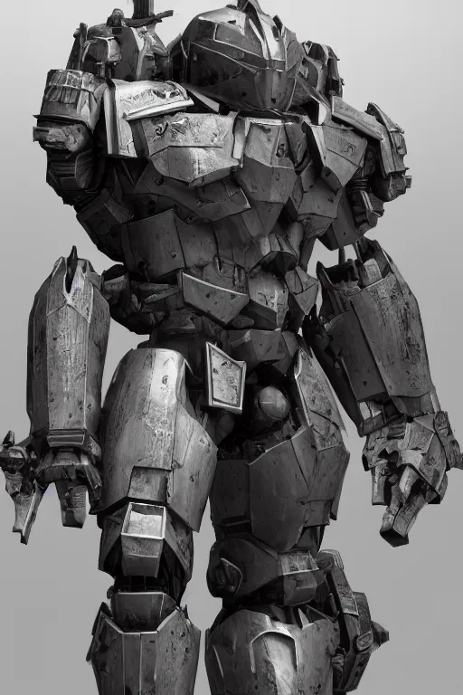 Image similar to hyper detailed cinematic 3 d model, full body heavy armor armored core, hyper detailed, 8 k, octane render, unreal engine, ray tracing