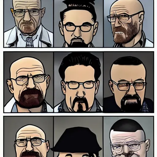 Prompt: walter white as a soy boy