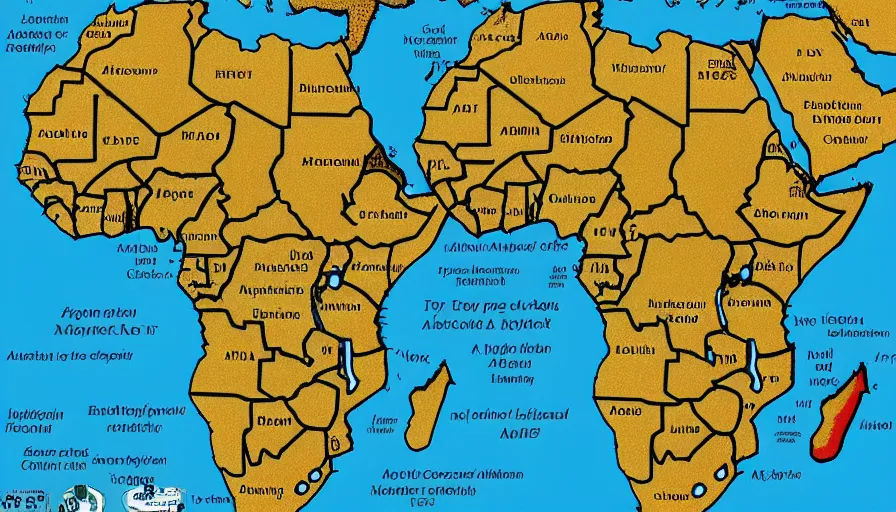 Image similar to the african continent in 500 years