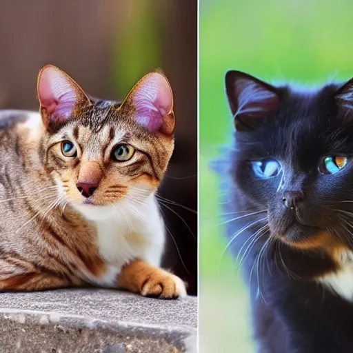 Image similar to new species that look like 5 0 % cat and 5 0 % dog