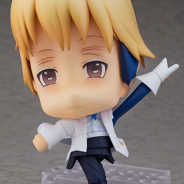 Image similar to An anime Nendoroid figurine of Donald Trump, fantasy, figurine , product photo