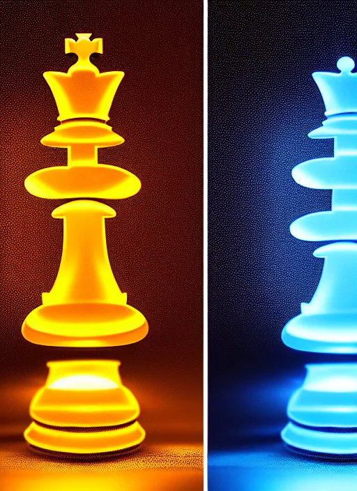 Image similar to ( beautiful queen chess piece ( top is bioluminescence ) ( bottom is parametric ) ), reflection of led lights, algorithmic, intricate detail, futuristic, very detailed, highly detailed background, sharpfocus, photorealism, soft diffuse autumn lights, some sun light ray, dark room wall, canon 5 d 5 0 mm lens