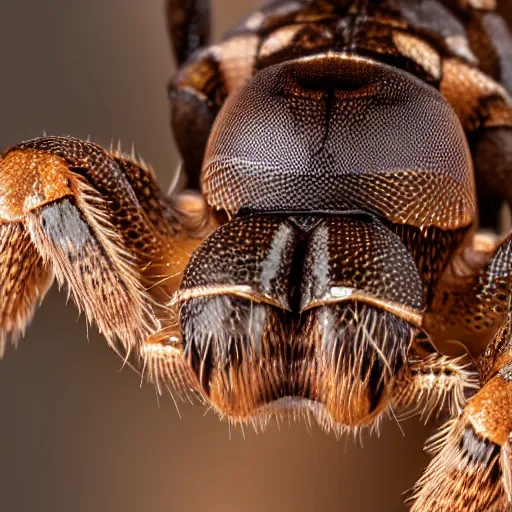Prompt: camel spider close - up, nature photography, ultrarealistic, intricate details, 8 k.