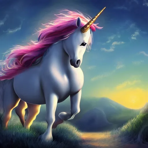 Prompt: digital illustion of a unicorn on the cob, deviantArt, artstation, artstation hq, hd, 4k resolution