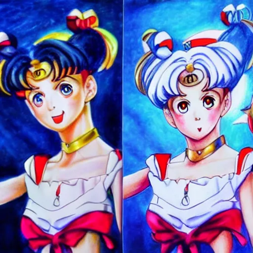 Image similar to Sailor Moon, Portrait, Photorealism, Highly Detailed