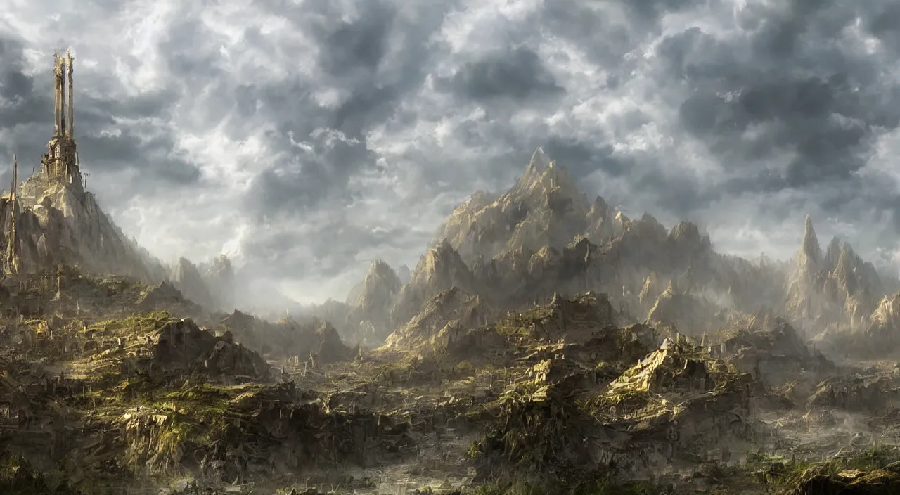 Image similar to matte painting