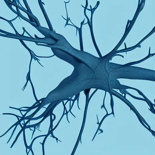 Prompt: touching neurons, cell, 3D, Farid Ghanbari