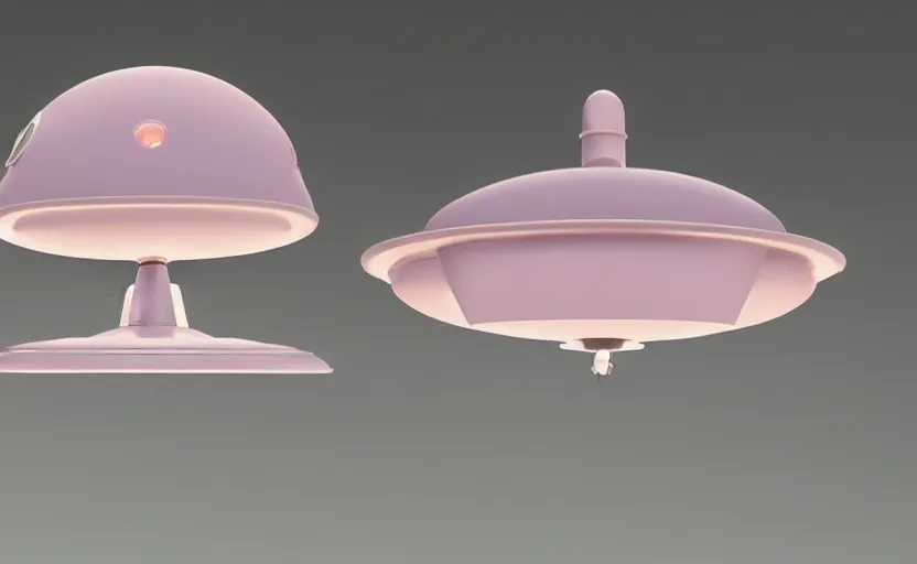 Image similar to a pastel color secret ufo hangar s - 4 bob lazar flying saucer, extremely intricate and detailed 8 k cinematic lighting, hyper realism