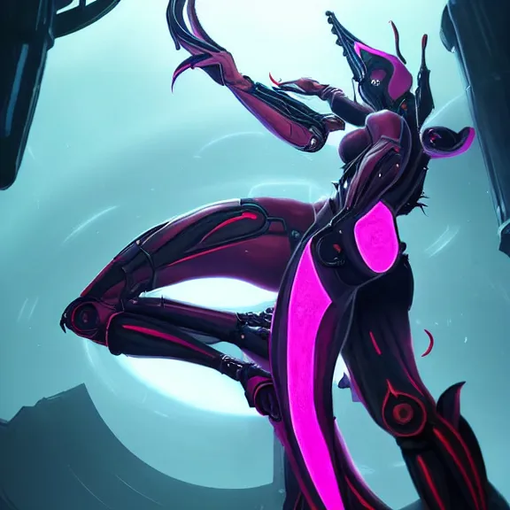 Prompt: highly detailed giantess shot exquisite warframe fanart, worm's eye view, looking up at a giant beautiful stunning saryn prime female warframe, as a stunning anthropomorphic robot female dragon, looming over you, dancing elegantly over you, your view upward between the legs, white sleek armor with glowing fuchsia accents, proportionally accurate, anatomically correct, sharp detailed robot dragon paws, two arms, two legs, camera close to the legs and feet, giantess shot, upward shot, ground view shot, paw shot, leg and hip shot, elegant shot, epic low shot, high quality, captura, realistic, sci fi, professional digital art, high end digital art, furry art, macro art, giantess art, anthro art, DeviantArt, artstation, Furaffinity, 3D realism, 8k HD octane render, epic lighting, depth of field