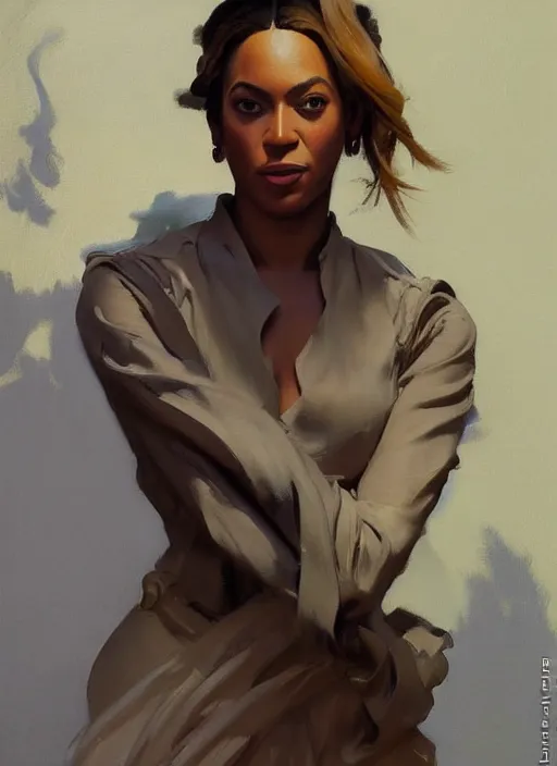 Image similar to portrait of beyonce instagram model jodhpurs greg manchess painting by sargent and leyendecker, studio ghibli, fantasy, medium shot, asymmetrical, intricate, elegant, matte painting, illustration, hearthstone, by greg rutkowski, by greg tocchini, by james gilleard, by joe fenton