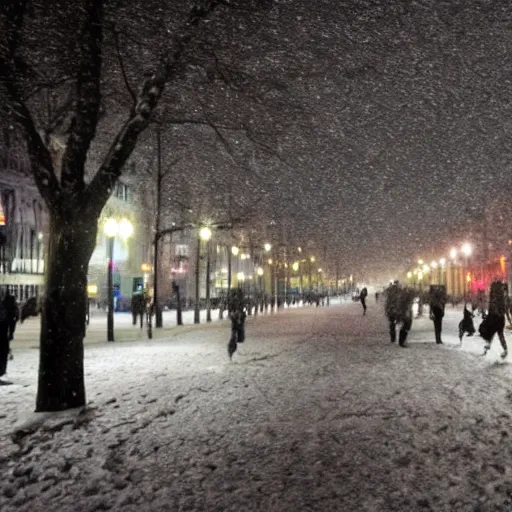 Image similar to Buenos Aires with snow