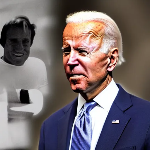 Image similar to joe biden addicted to steroids