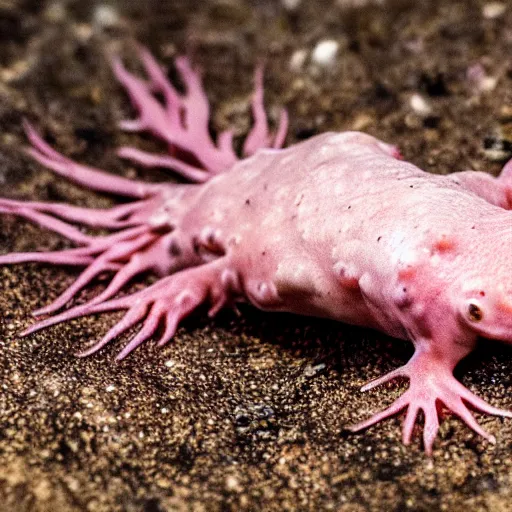 Prompt: A photo of a humanoid axolotl, 8k, high quality