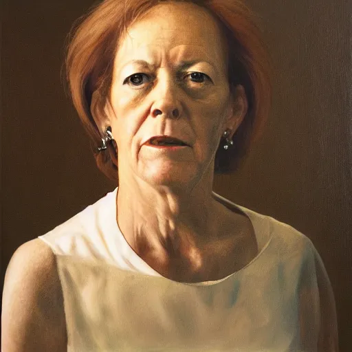 Image similar to high quality, high detail, realistic portrait of susan bennett, painted by andrew wyeth, dramatic lighting, cinematic composition