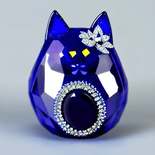 Prompt: a sapphire cat