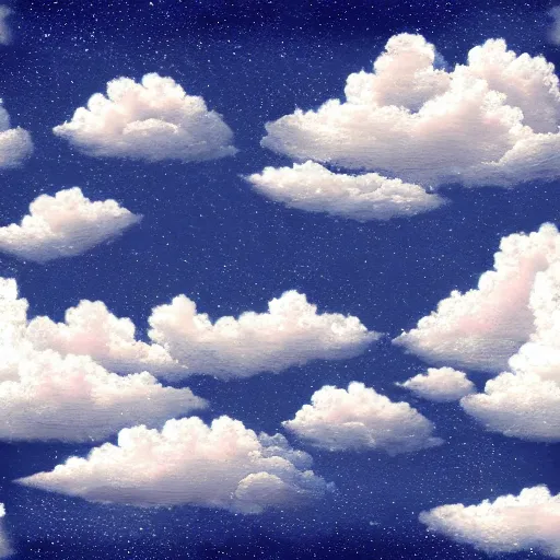 Image similar to seamless digital painting of the sky with with clouds, h - 1 0 2 4 w - 5 1 2