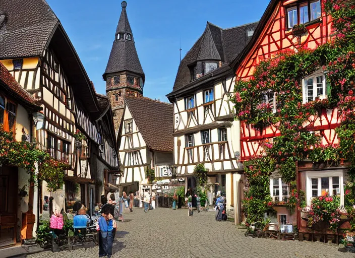 Image similar to an ancient german city