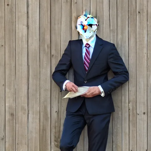 Prompt: barn owl wearing a suit, barn owl in a suit, very detailed, album photo, canon shot