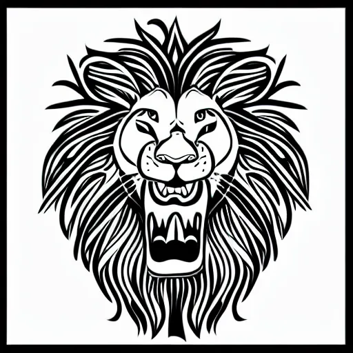 Image similar to a happy lion, whole body, Cartoonist, Anthropomorphic, portrait, highly detailed, colorful, illustration, smooth and clean vector curves, no jagged lines, vector art, smooth