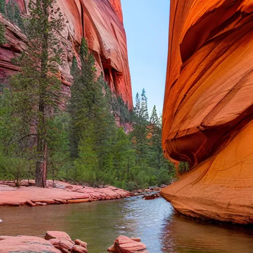 Image similar to architecture built into the side of zion nation park, the narrows, light, beauty